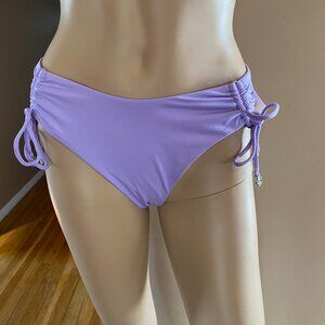 Dippin' Daisy's Lavender FLORENCE Side Tie Scrunched Bikini Bottom NWT Size M